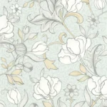 Обои - Casadeco - ARTS & CRAFTS - Isabella - Bleu nuage (арт. 86346122)
