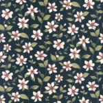 Обои - Casadeco - GARDENS - Clematites - Bleu encre (арт. 87646748)
