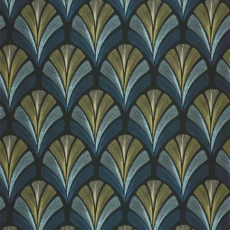 Обои - Casadeco - ANNEES FOLLES - Folies st james - Bleu orage (арт. 201056944)